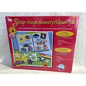 Memories Forever Strap-Hinge Memory Album Kit 8.5" x 11" Scrapbook NEW SEALED